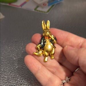 Vintage Peter Rabbit Brooch signed